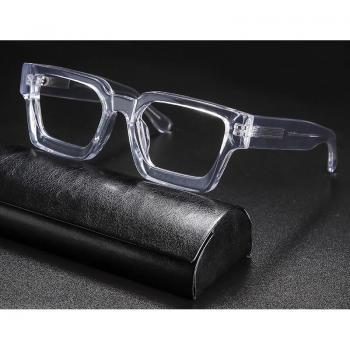 Lunettes de vue en acétate, style vintage, monture carrée transparente, myopie
