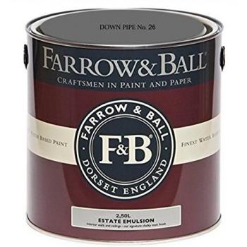 Farrow & Ball Down Pipe No.26 Matt Estate Emulsion Paint 2.5 Litres