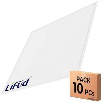 Pack 10x Paneles LED Falso Techo 60x60 cm 40W con Marco Blanco