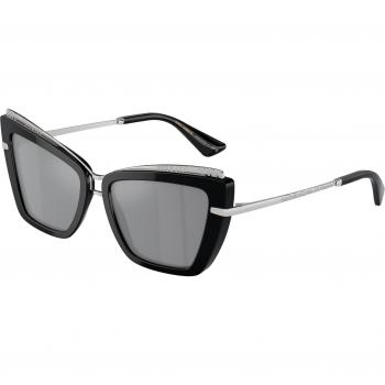 Dolce & Gabbana DG4472 501/6G Gafas de Sol para Mujer, Color Negro