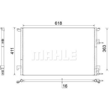 BEHR Condenser for Air Conditioning 8FC351309-374