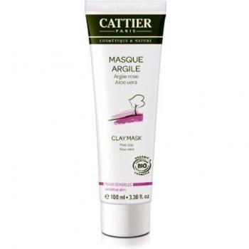 Cattier Masque Argile Rose Aloe Vera Bio 100 ml