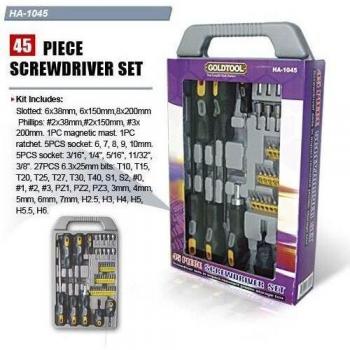 GT‑1045: Kit Magnetizzato di 45 Utensili