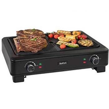 Barbecue électrique intérieur presque sans fumée et sans odeur Tefal TG900812 2000W Noir