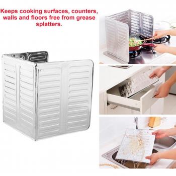 Aluminum Foil Oil Splash Guard for Frying Pan