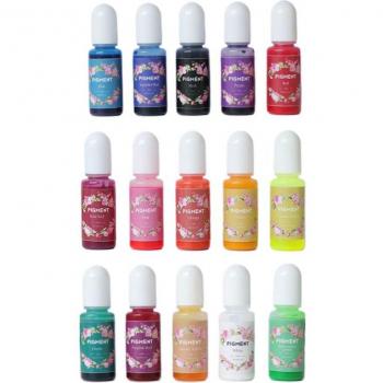 18 Colors Solid Color Liquid Resin Dye 0.35oz