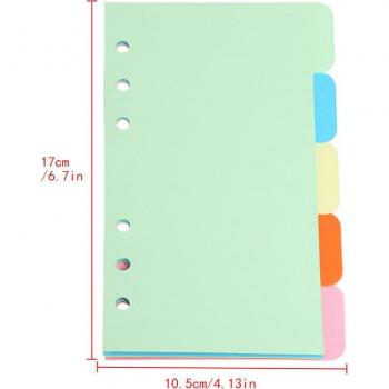 Carnet Mobile 5×6 Trous – Feuilles Colorées