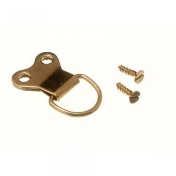 200 Brass‑Coated Double D‑Ring Frame Holders – Screw Included