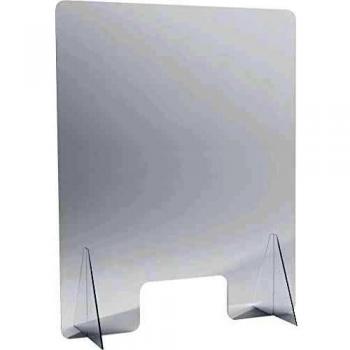 Helit Hygieneschutzschild “The Guard” – 3‑er Pack, 80×100 cm – Glas­klarer Acryl