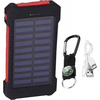 Chargeur Solaire Portable 20000 mAh Étanche Double USB