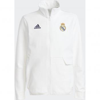 Adidas Real Madrid 2023-2024 Kids Anthem Jacket (White)