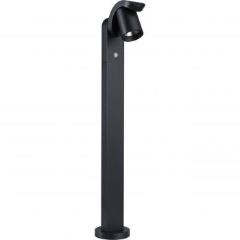Lampione a LED Cuff Paulmann, alluminio, sensore, antracite