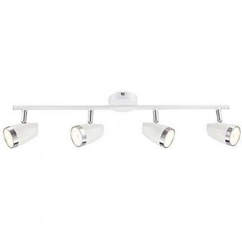 Design Büro LED Deckenlampe 16W Metall – Globo 56109‑4 Weiß