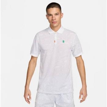 Nike White Dri-Fit Heritage Polo Shirt for Men