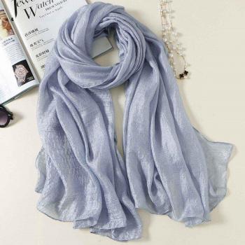Summer Coastal Cashmere Scarf – Women’s Thin Pashmina in Red