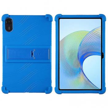 Funda de Silicona Azul Oscuro con Soporte para Honor X9