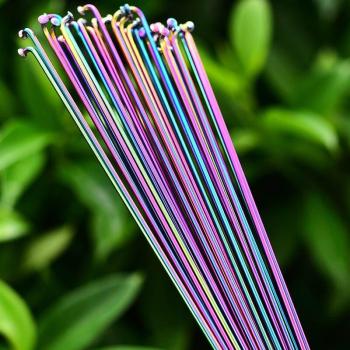 14G Rainbow Vacuum Plated Bicycle Spokes for Mountain/Road Bikes