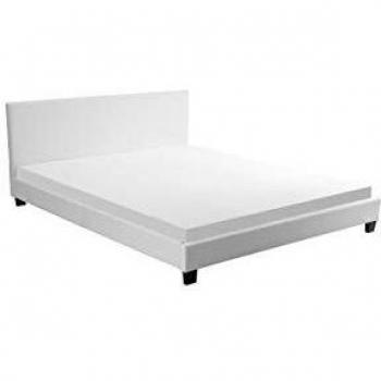 Lit MONACO 160 × 200 cm – sommier + tête de lit, éclairage LED simili‑blanc