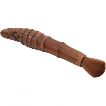 Folk Art Bamboo Root Tea Brush