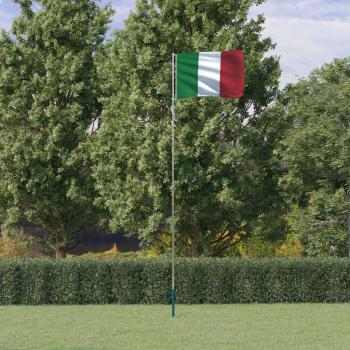 VidaXL Flag Italia 5,55 m – Aluminium Pole