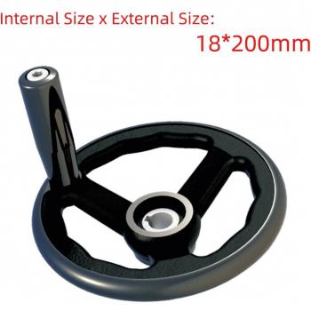18x200mm Bakelite Hand Wheel