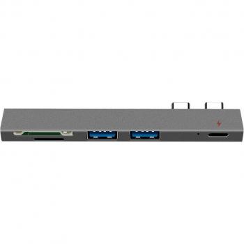 Hub USB‑C 3.0 TF, SD & HDMI 4K – compatible MacBook Pro/Air