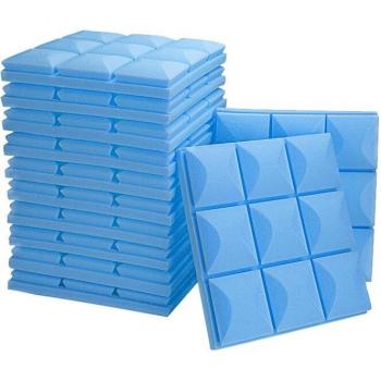 Paquete de 12 paneles de espuma de cuña acústica 2X12X12 pulgadas