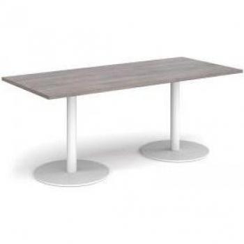 Monza 1800 × 800 mm Rectangular Dining Table – Classic Grey Oak Finish