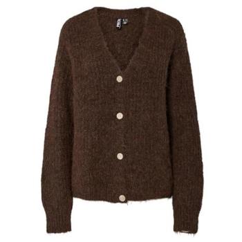 Weibliches V‑Neck Cardigan PCCLEO LS Hot Fudge-Brown XS