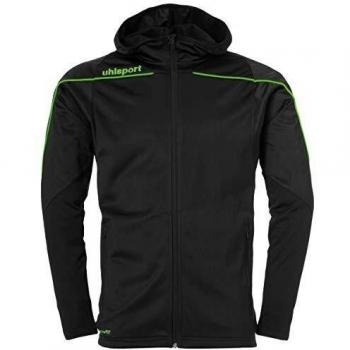 Uhlsport Stream 22 Junior Track Jacket – 8 Years, Black & Fluorescent Green