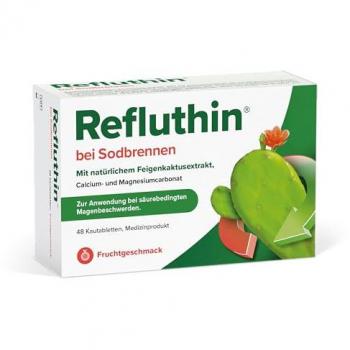 Refluthin Kautabletten bei Sodbrennen Frucht, 48 Stück
