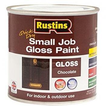 Rustins GPCHW250 250 ml Quick Dry Chocolate Small Job Paint