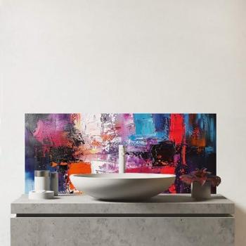 Designer Warren Reed Metropolis Mood Glass Wall