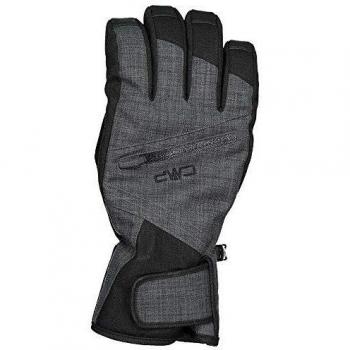 CMP Men's Black Melange Fleece Gloves Size 8