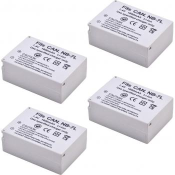 NB-7L Li-ion Rechargeable Battery with Dual USB Charger