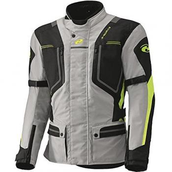 Held Zorro Giacca da Moto Grigio Giallo Impermeabile XL