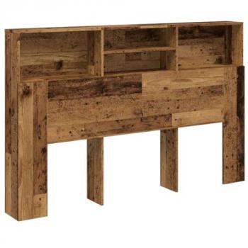 Classic Old Wood Headboard Cabinet 160x19x103.5 cm