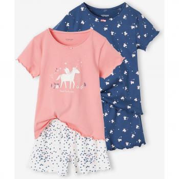 Pyjashorts fille licornes
