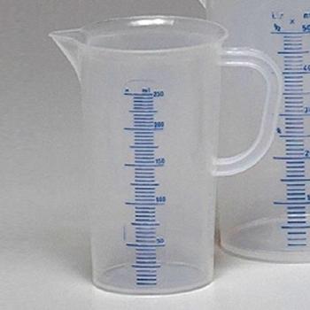 Maßbecher 0,25 l – WACA Messkannen-Set aus transparentem Kunststoff