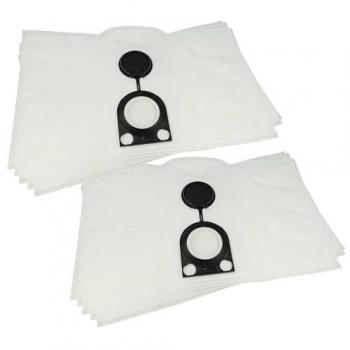 Starmix GS T 20‑Liter Vacuum Cleaner Bag Collection – 10 Pack, Microfleece, White