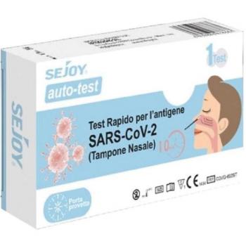 Sejoy Test antigenico rapido covid-19 sejoy autodiagnostico determinazione qualitativa antigeni sars-cov-2 in tamponi nasali