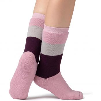 Pair Ladies IOMI FootNurse Dual Layer Raynaud's Thermal Slipper Socks