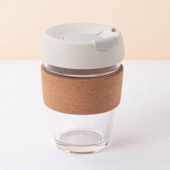 340ml Hand-Tropf Kaffeetasse aus Borosilikatglas für Reisen
