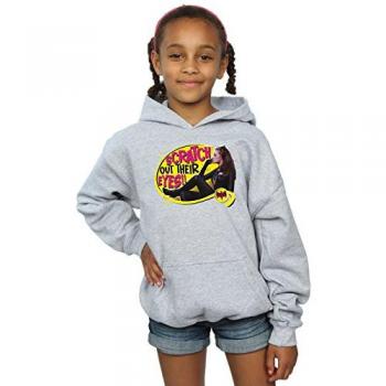 DC Comics Girl's Grey Batman Catwoman Hoodie