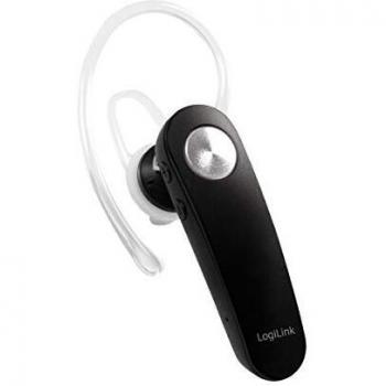 LogiLink Bluetooth 4.2 In-Ear Headset mit Ohrbügel, schwarz