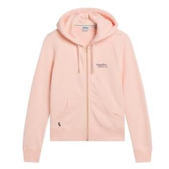 Felpa con cappuccio Superdry Essential Logo Rosa Chiaro 6 Donna