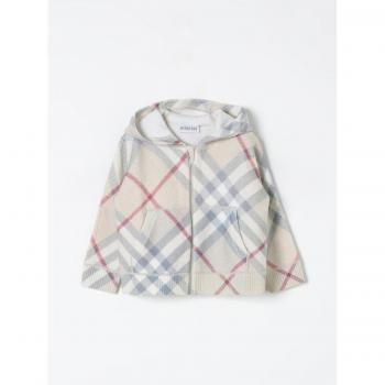 Felpa Burberry in lana merino per Bambini Tortora Taglia 12M