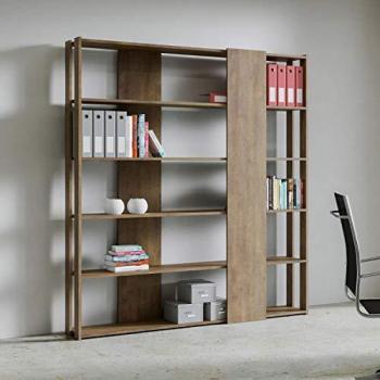 Bibliothèque en noyer Kambi 178 cm