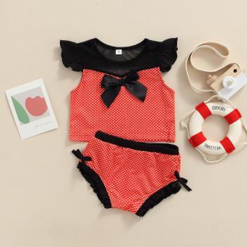 Traje de Baño Redondo Infantil con Braguita