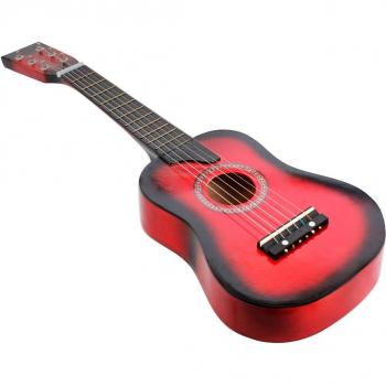 25 Inch Basswood Guitar for Kids with Pick and Strings